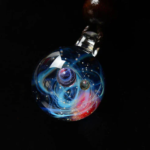 Universe Bead Planets Pendant Necklace