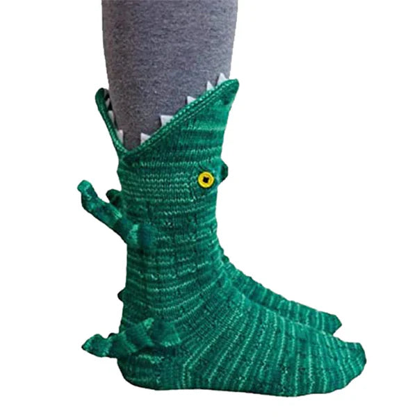 Three-Dimensional Cat Printed Mid Tube Socks