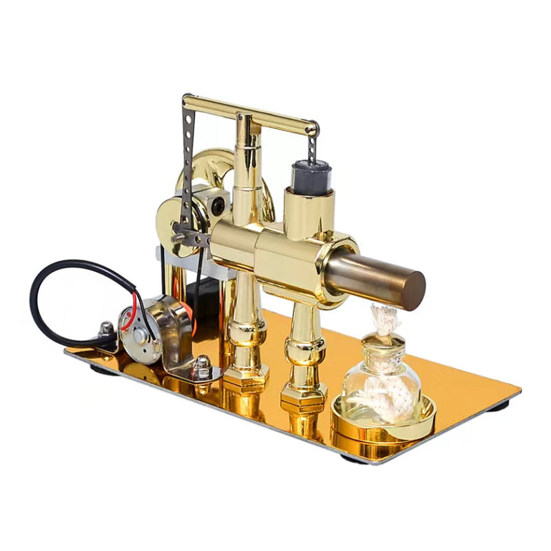 Hot Air Single Cylinder Stirling Engine Generator Physics Popular Science