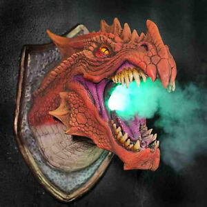 Dragon Legends Prop 3d Wall Mounted Dinosaur Smoke Light Wall