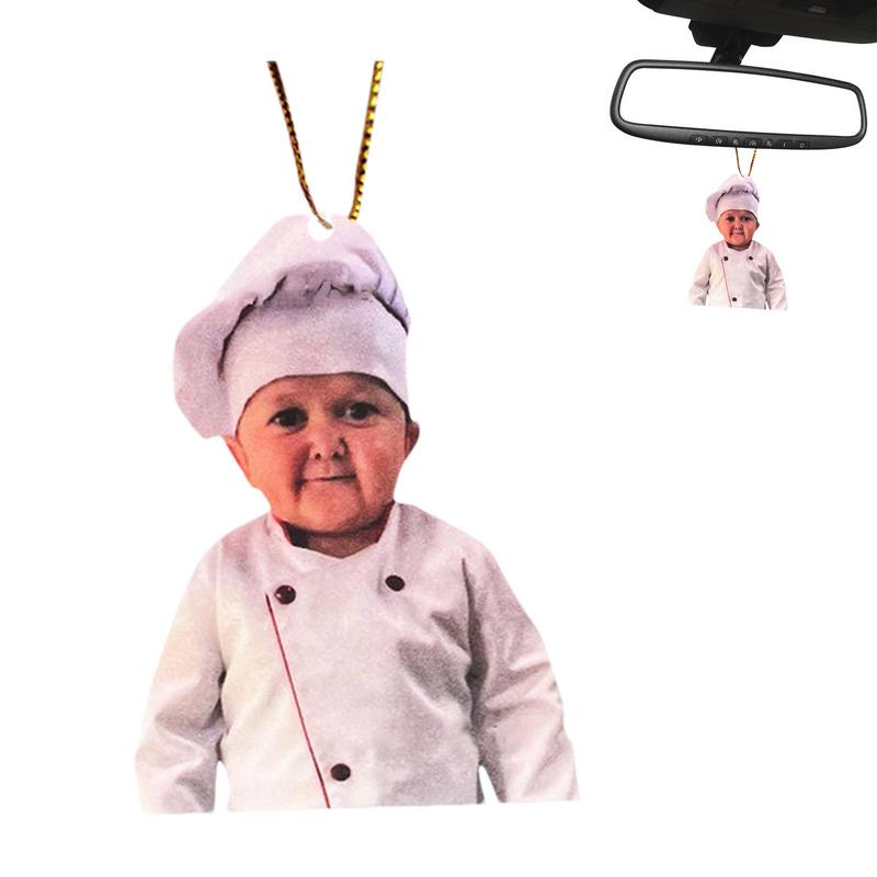 Funny Creative HASBULLA Character Car Rearview Mirror Pendant