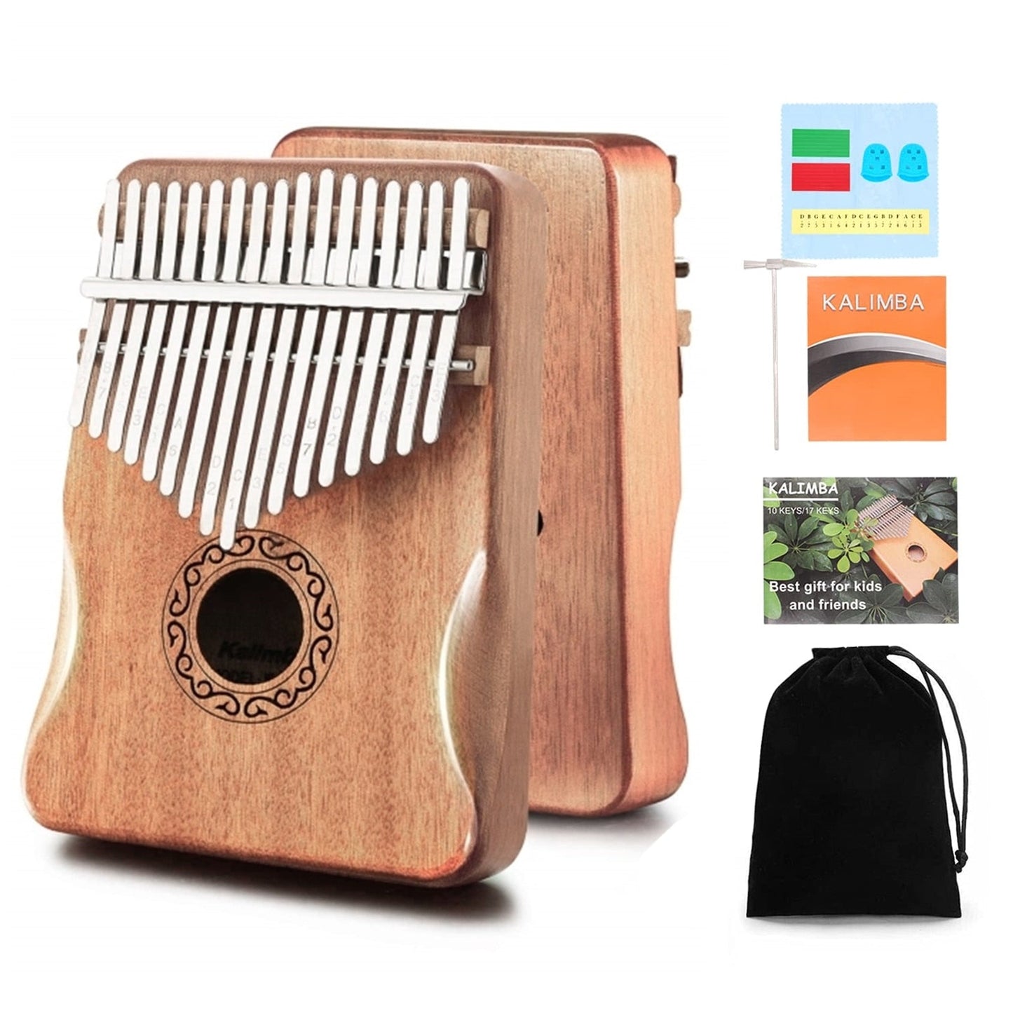 Kalimba 17 Key Thumb Piano High Quality transparent