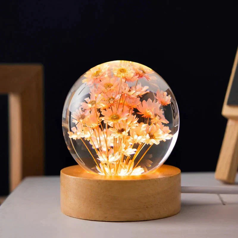 Dandelion Crystal Flower Lamp