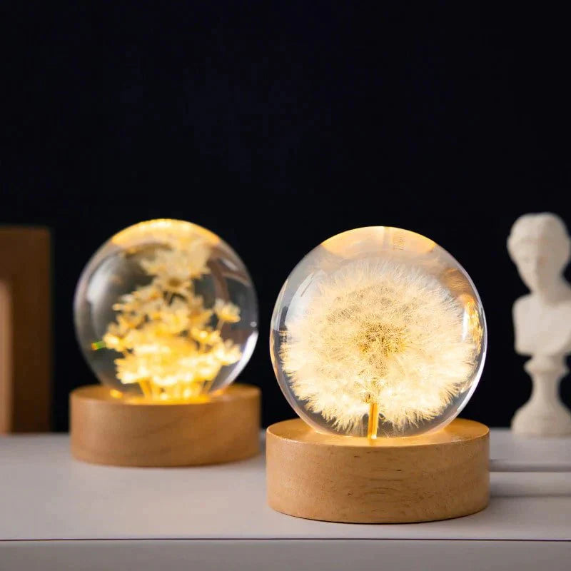 Dandelion Crystal Flower Lamp