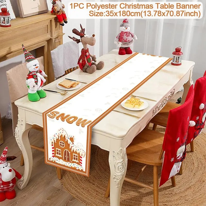 2024 Christmas Table Runners Merry Christmas Decoration