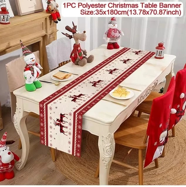 Christmas Table Runner Merry Christmas Decoration