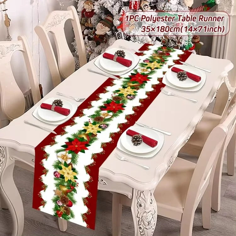 Christmas Table Runner Merry Christmas Decoration