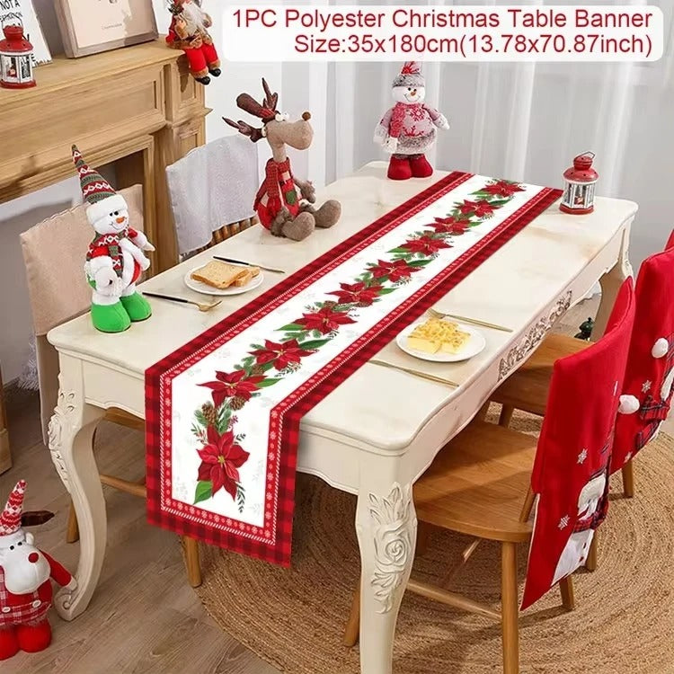 Christmas Table Runner Merry Christmas Decoration