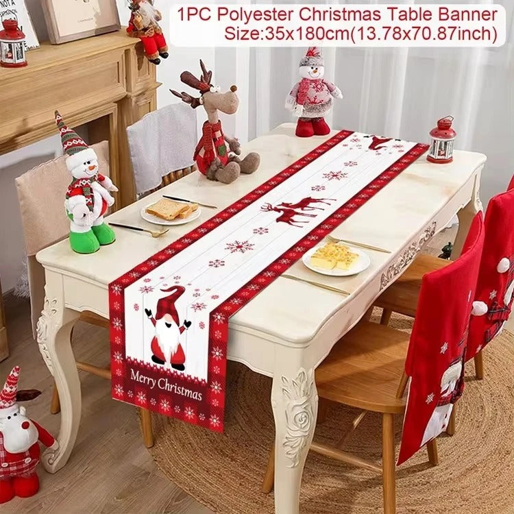 Christmas Table Runner Merry Christmas Decoration