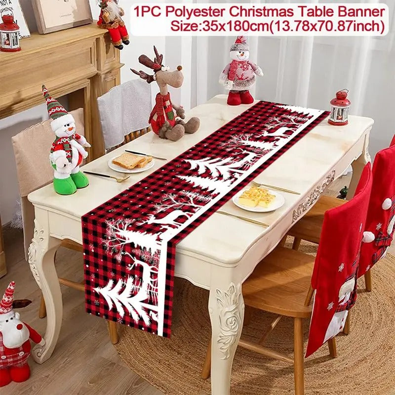 2024 Christmas Table Runners Merry Christmas Decoration