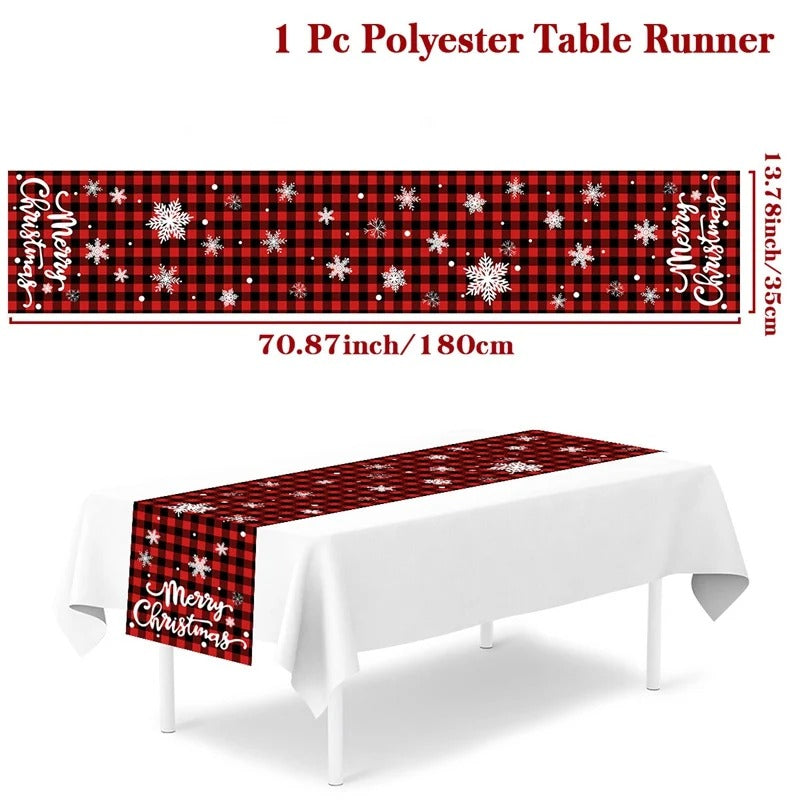 2024 Christmas Table Runners Merry Christmas Decoration