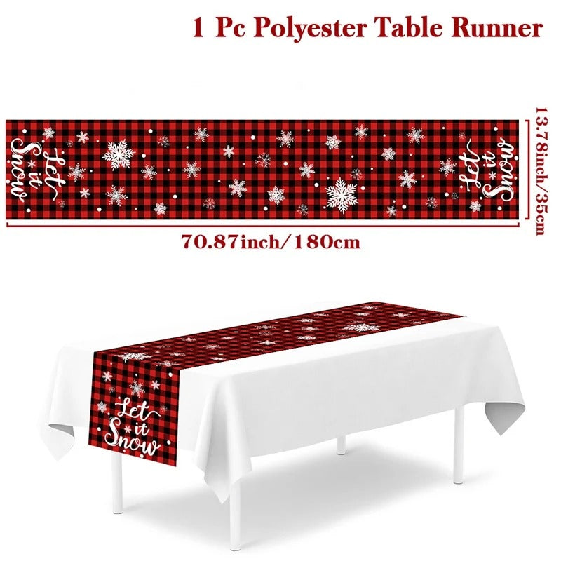 2024 Christmas Table Runners Merry Christmas Decoration