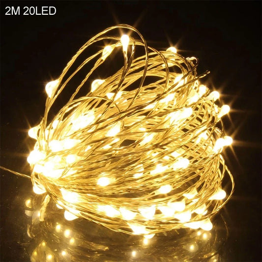 2M 20LED Santa Claus Snowflake LED Light