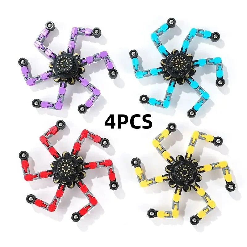 4PCS Deformable Fidget Finger Spinners