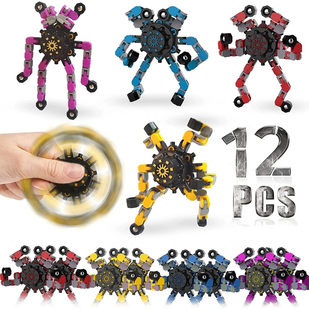 4PCS Deformable Fidget Finger Spinners