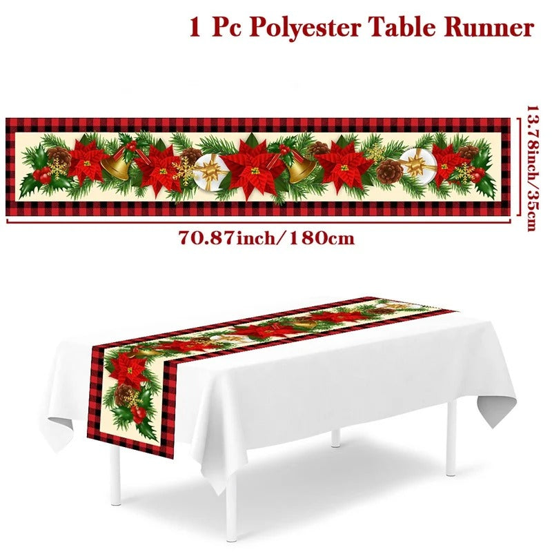 2024 Christmas Table Runners Merry Christmas Decoration