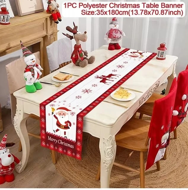 Christmas Table Runner Merry Christmas Decoration