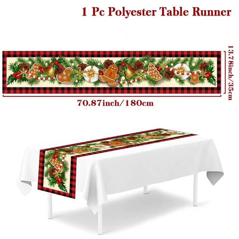 2024 Christmas Table Runners Merry Christmas Decoration