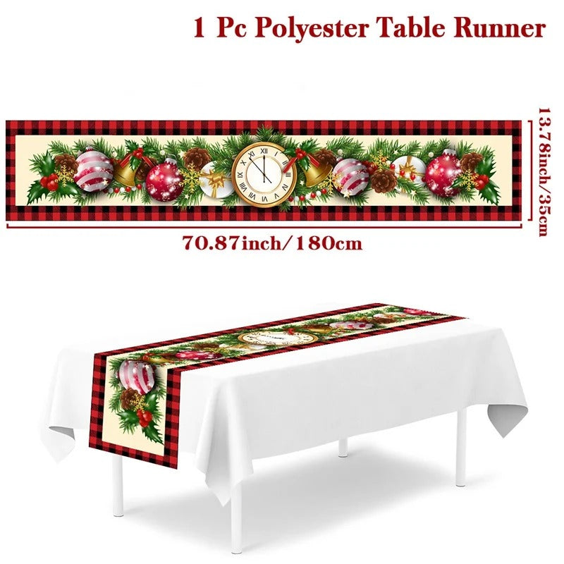 2024 Christmas Table Runners Merry Christmas Decoration