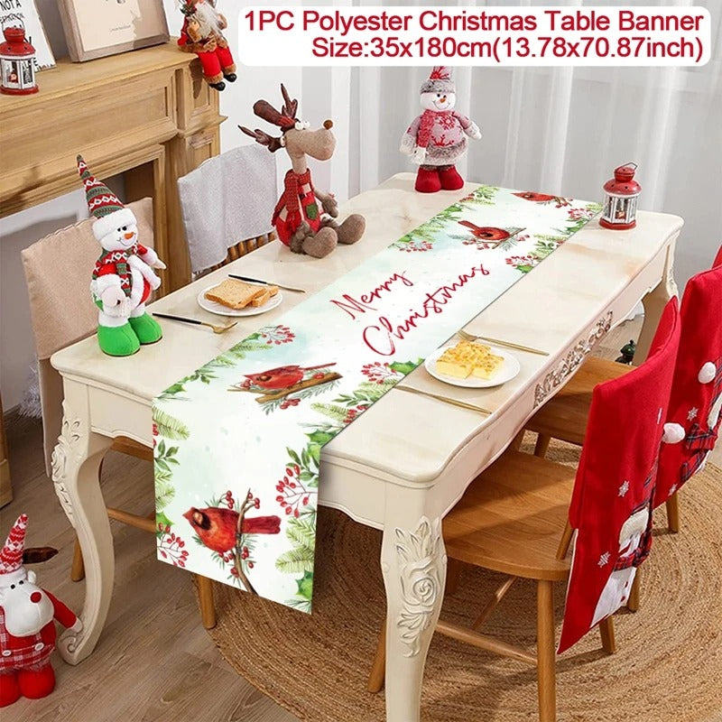 2024 Christmas Table Runners Merry Christmas Decoration