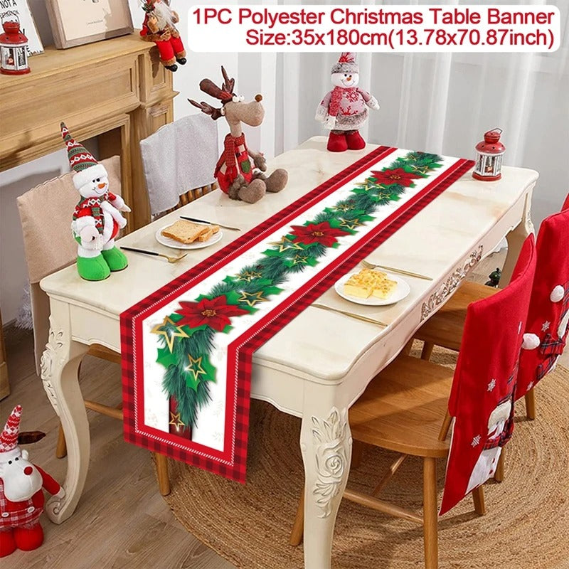 2024 Christmas Table Runners Merry Christmas Decoration