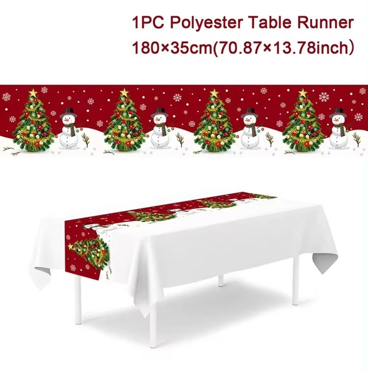 Christmas Table Runner Merry Christmas Decoration