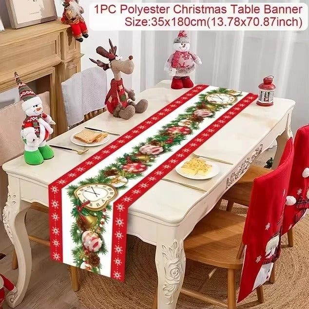 Christmas Table Runner Merry Christmas Decoration