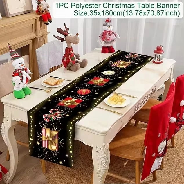 Christmas Table Runner Merry Christmas Decoration