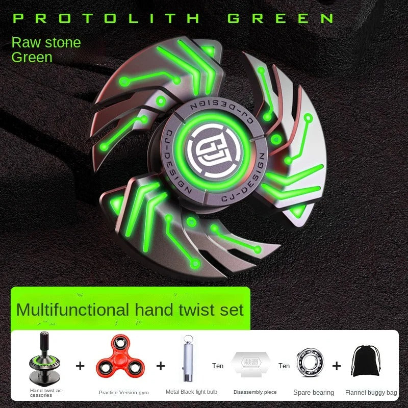 Luminous Fidget Spinner EDC metal stress relief