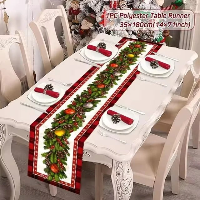 Christmas Table Runner Merry Christmas Decoration