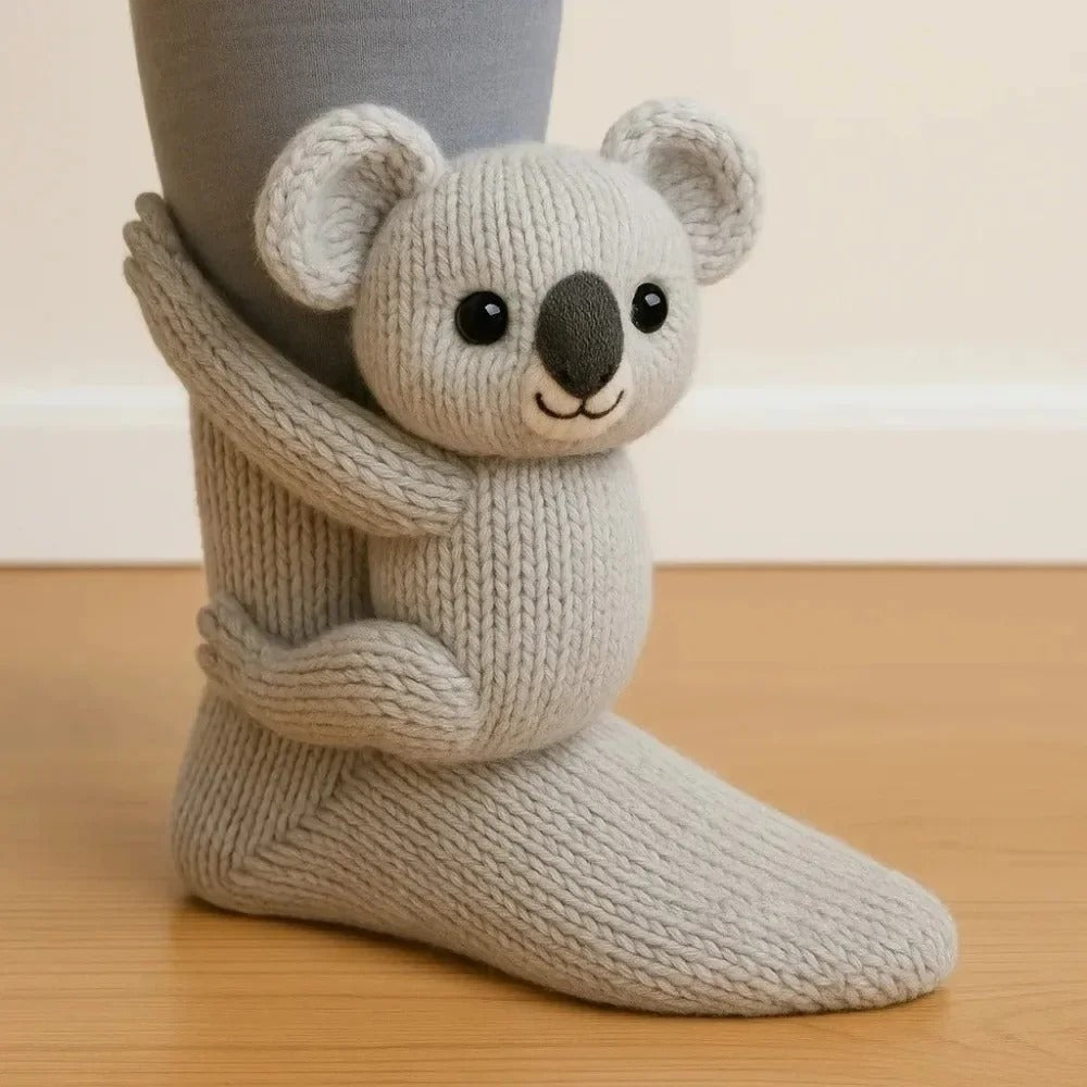 3D Knit Animal Socks Cute Floor Socks
