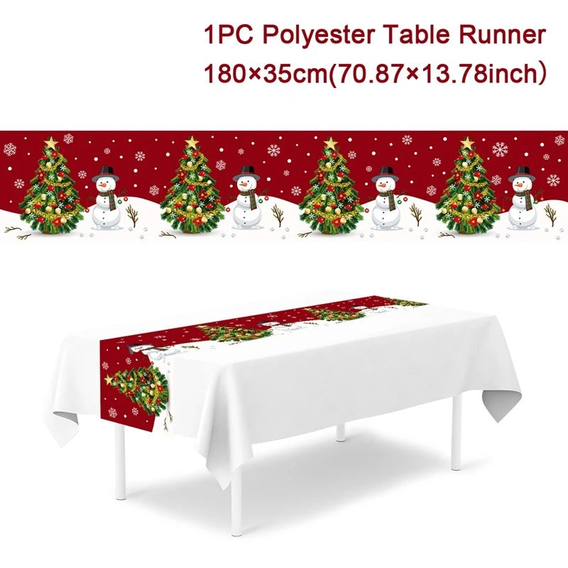 2024 Christmas Table Runners Merry Christmas Decoration