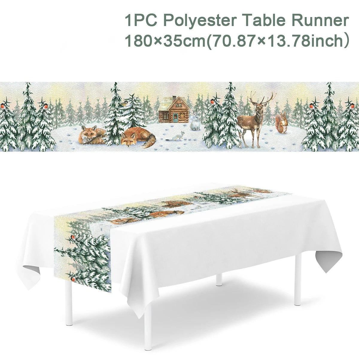 2024 Christmas Table Runners Merry Christmas Decoration