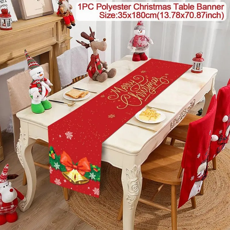 2024 Christmas Table Runners Merry Christmas Decoration